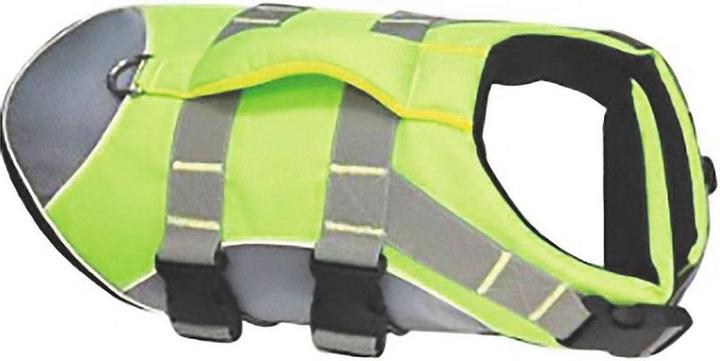 Immagine prodotto Just White Giubbotto di salvataggio per cani verde neon (M, Giubbotto di salvataggio per cani)