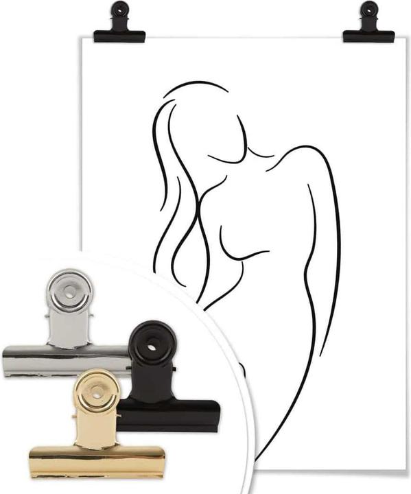 Immagine prodotto Trenddeko Lineart - La silhouette di una donna (30 x 40 cm)