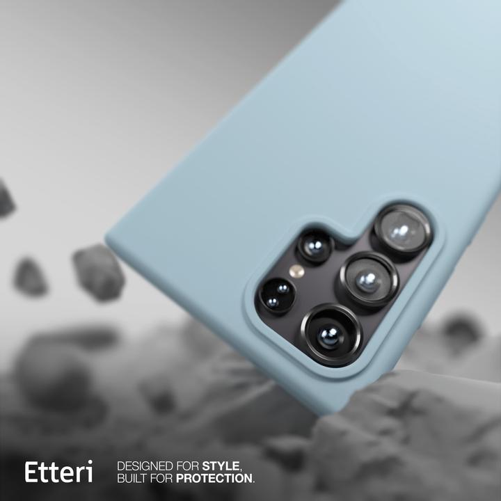 Actual product image Etteri Silicone Mag case for Samsung Galaxy S25 Ultra light blue (Samsung Galaxy S25 Ultra)