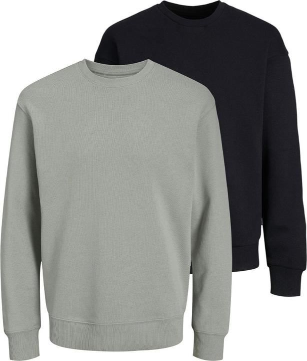 Image du produit Jack & Jones - Star - Sweatshirt - 2er Pack (S Schwarz / grau) (S)