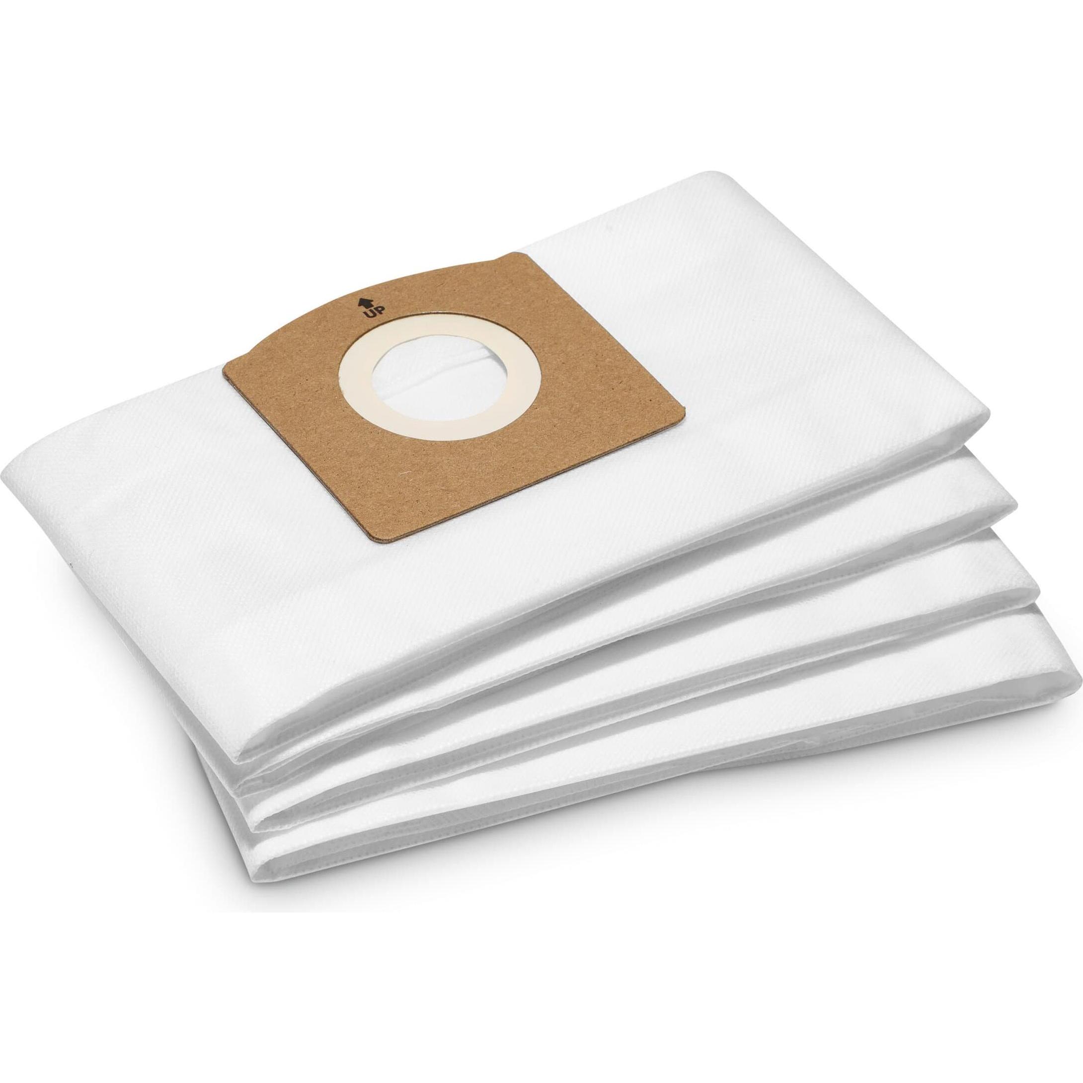 Kärcher, Accessori per aspiratori industriali, Sacchetto filtro in pile 4 pezzi WD 1 batteria compatta