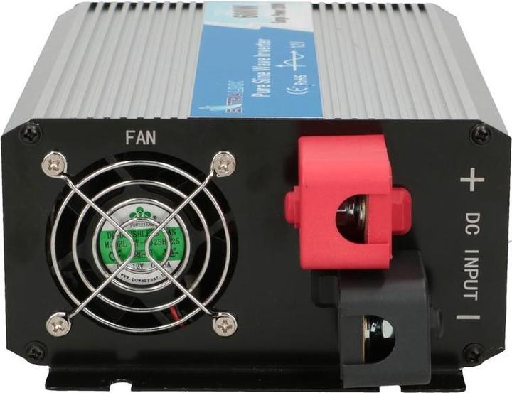 Produktbild Extralink VOLTAGE CONVERTER -,, PURE SINUS OPIP-600W power adapter/inverter Auto Aluminium, Black