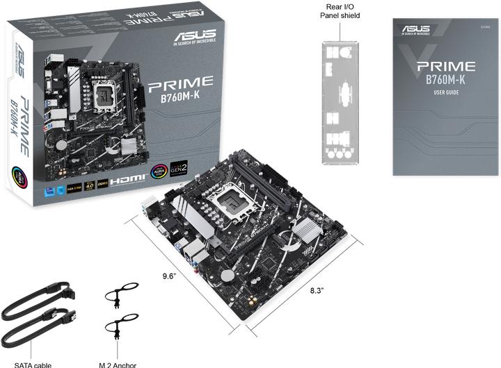 Produktbild ASUS PRIME B760M-K (LGA 1700, Intel B760, mATX)