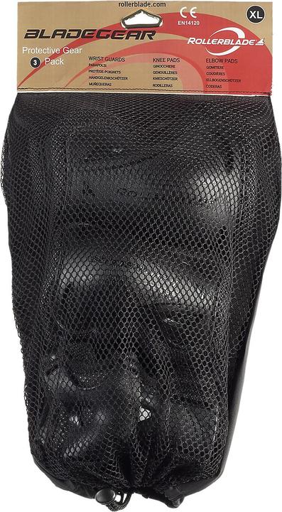 Actual product image Rollerblade Skate Gear Pack (L, Elbow protectors, Wrist protectors, Knee pad, Unique specimen)