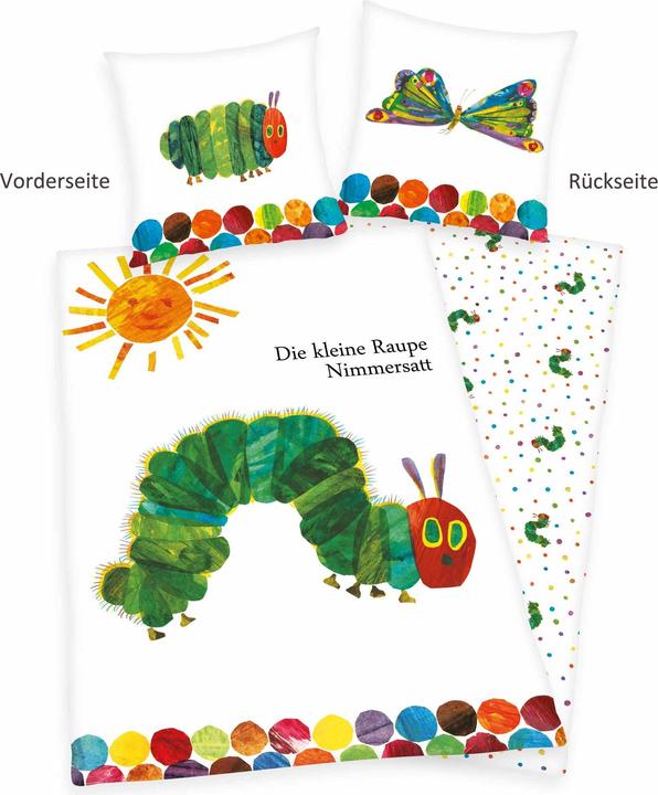 Image du produit Herding Parure de lit Raupe Nimmersatt