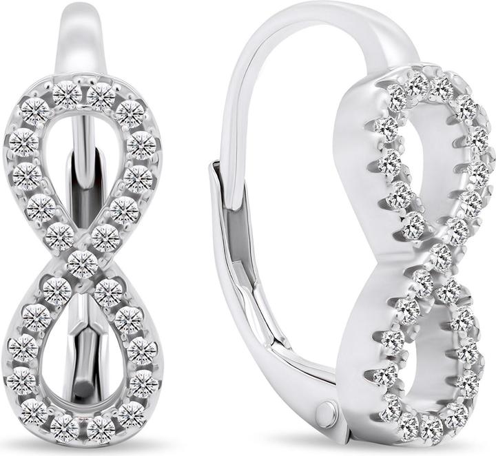Immagine prodotto Brilio Argento - Orecchini scintillanti Infinity in argento EA444W