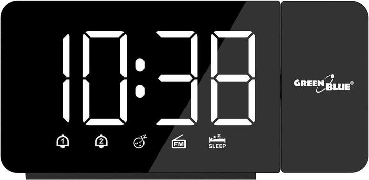 Productafbeelding Greenblue Digitale LED wekkerradio met projector GB172