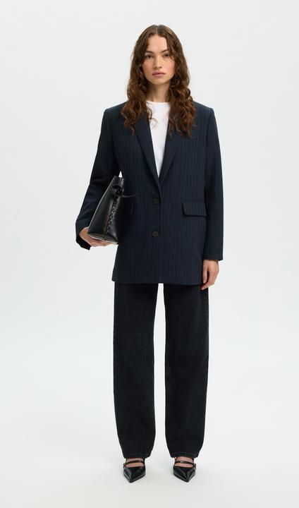 Produktbild Selected Slfrita Ls Relaxed Blazer Pin Stri Noos (38)