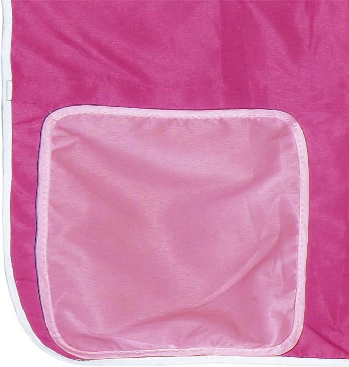 Produktbild VidaXL Kinderhochbett mit Vorhängen Rosa (90 x 200 cm)