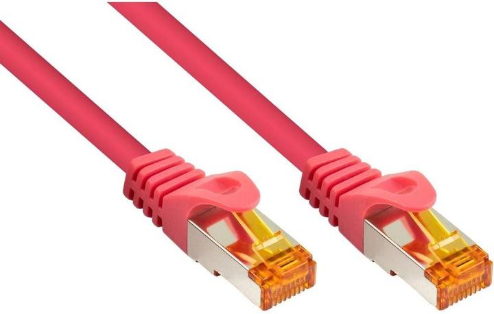 Produktbild Varia Patchkabel Cat.7 S/FTP TPE magenta 0,5m RJ45, halogenfrei (S/FTP, CAT7, 0.50 m)