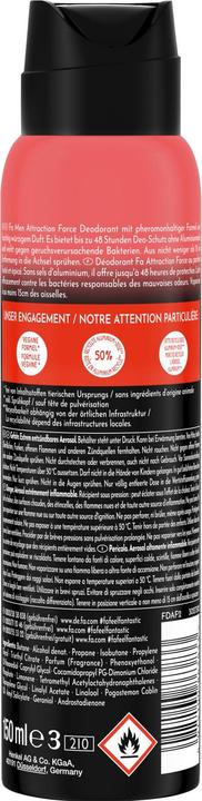 Produktbild Fa Deospray Men Attraction Force 150ml (Spray, 150 ml)