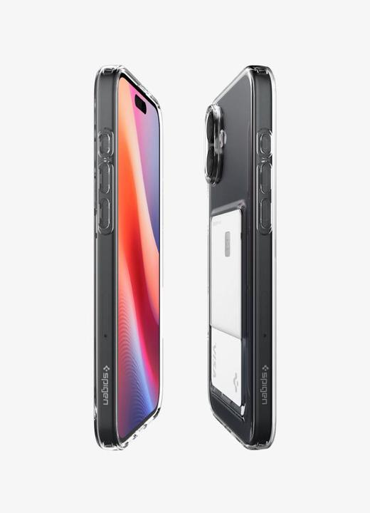 Actual product image Spigen Crystal Slot iPhone 16 Plus Case Crystal Clear (Apple iPhone 16 Plus)