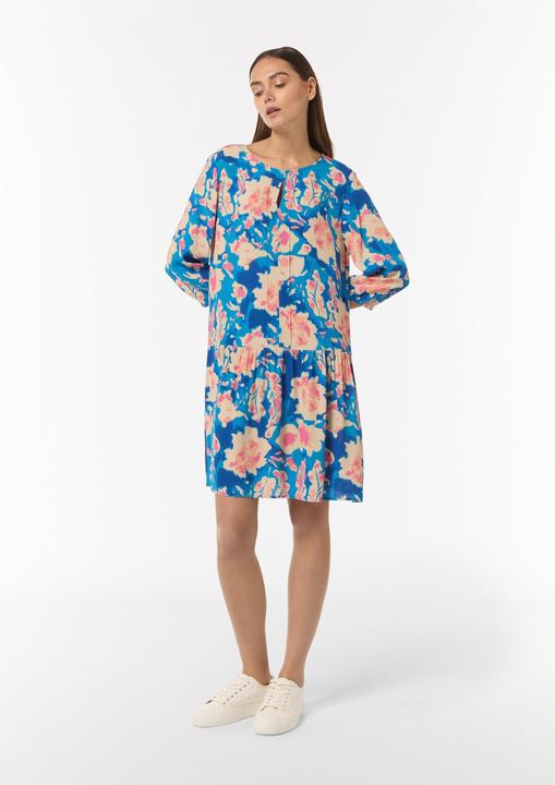 Produktbild Comma Kleid Gemustertes Kleid mit Raffung (38)