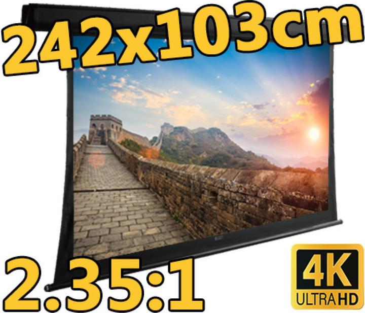 Berling Motor-Leinwand, gespannt/tensioned, elektrisch, 2.35:1, 103" (242x103cm),Premium (103", 2.35:1)