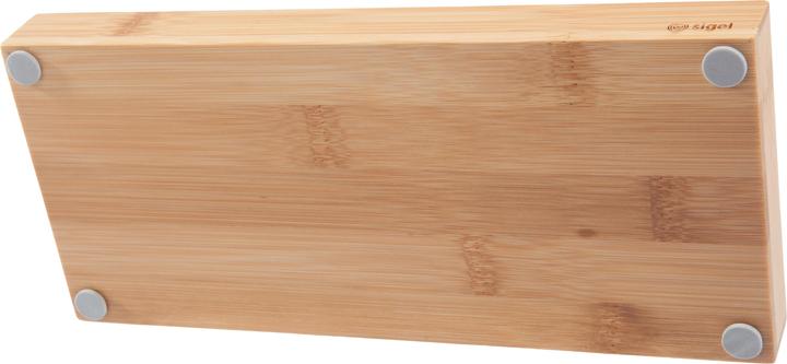 Productafbeelding Sigel Accessoirebakje Eyestyle, bamboe natuur, met twee stoffen inlays met een hoogwaardige