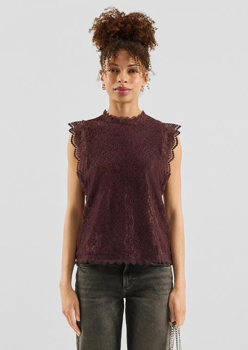 Immagine prodotto s.Oliver Bluse Blusentop aus Samtspitze (S)