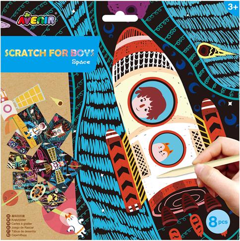 Actual product image Avenir Scratch Boys Space