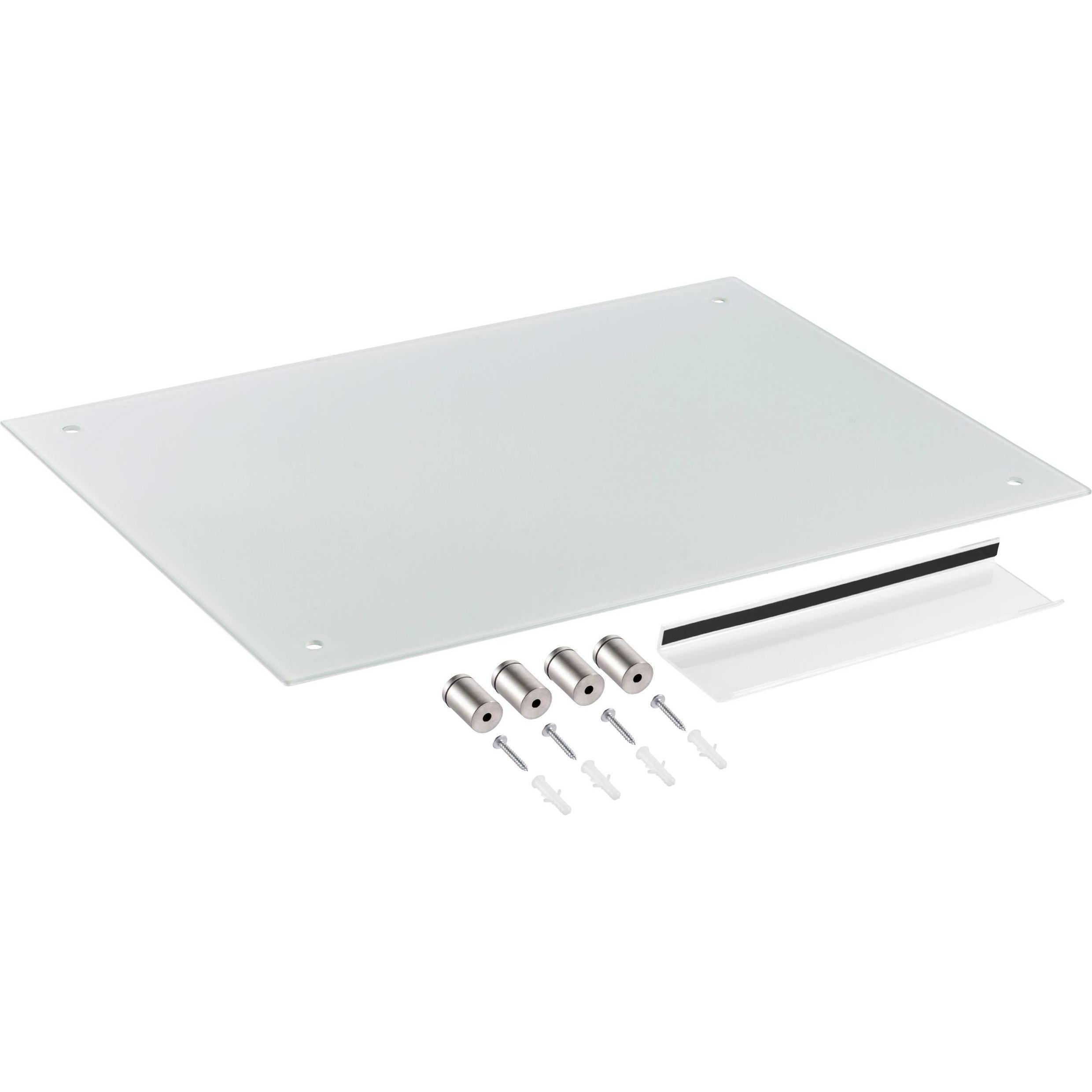 SpeaKa Professional, Präsentationstafel, Schreibtafel SP-BWM-200 (B x H) 600mm x 450mm Weiss glatt Inkl. Ablageschale (6...