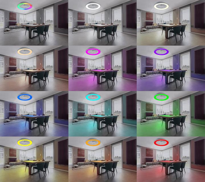 Produktbild Sichler WLAN-Deckenleuchte mit Ventilator (55 dB)