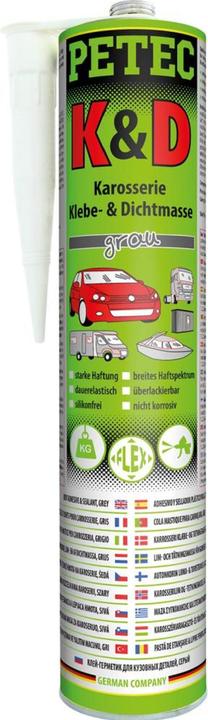 Actual product image Petec Bodywork adhesive/sealant, grey, 310 ml (300 g, 310 ml)