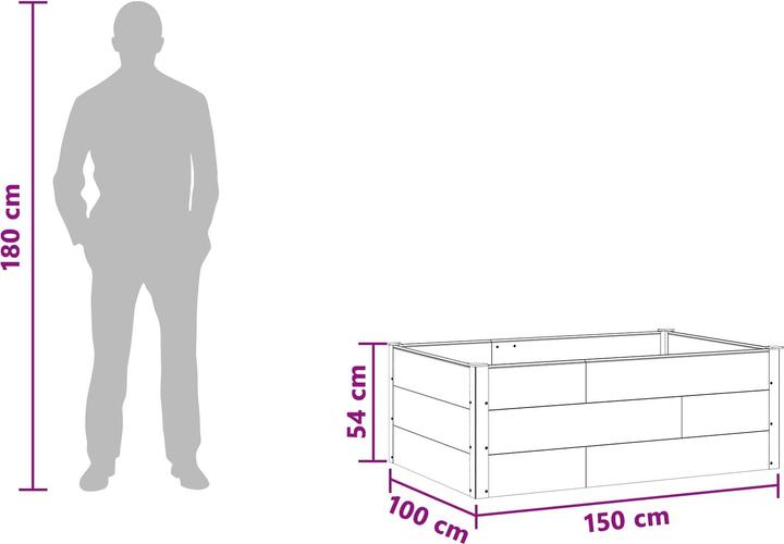 Produktbild vidaXL Garten Pflanzkasten