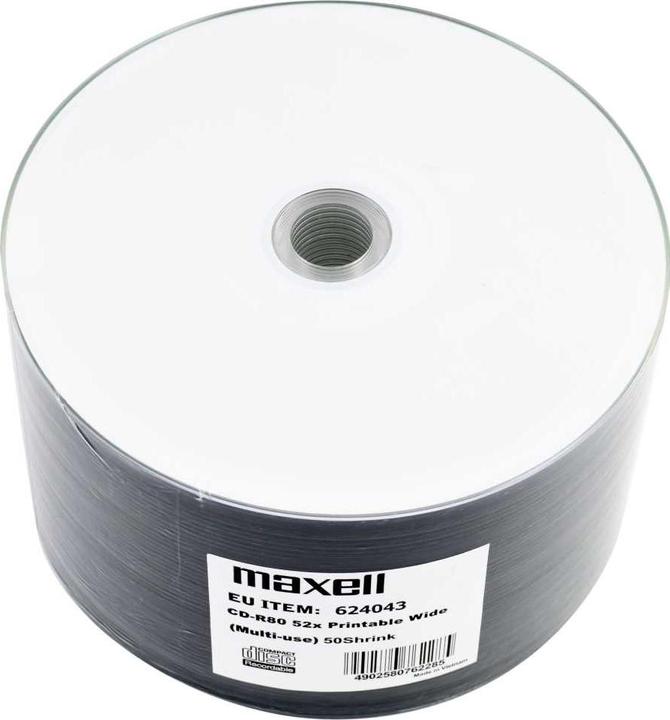 Maxell CD-R 700 MB 52x 50 sztuk (624043.01) (50 x)