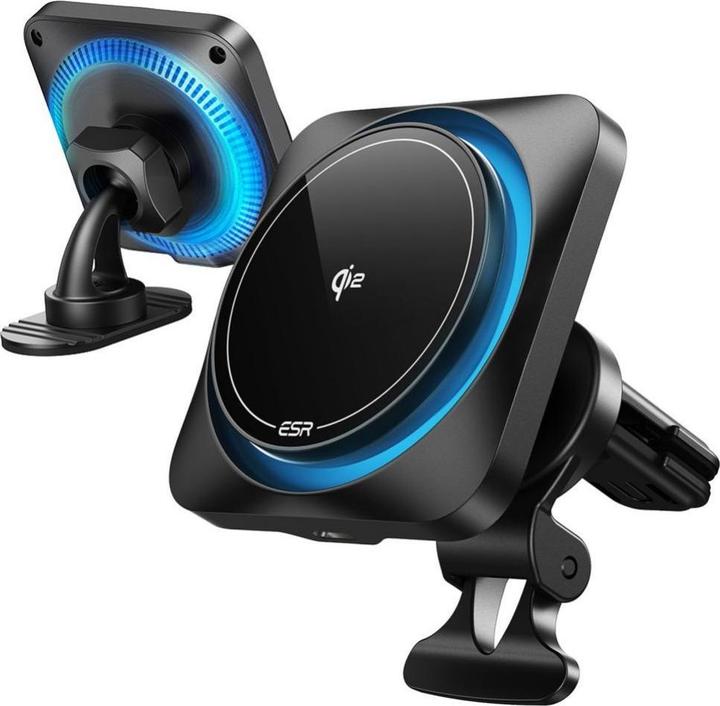 ESR HaloLock CryoBoost MagSafe Car Mount Wireless Charger