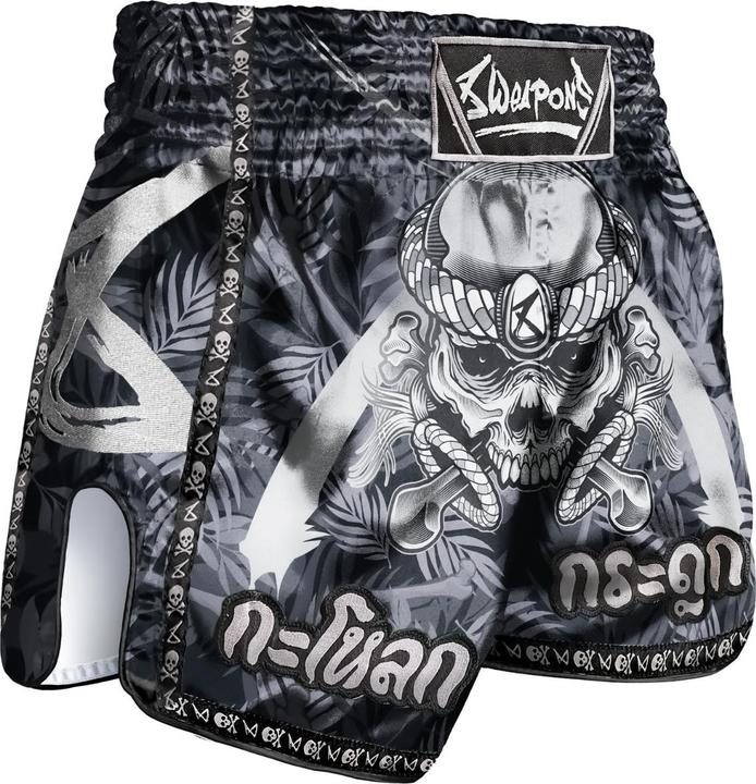 8Weapons 8 WEAPONS Muay Thai Shorts - Bone Island black-black M
