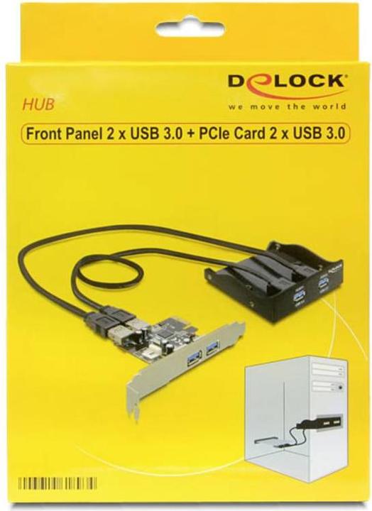 Actual product image Delock Front Panel and PCI Express Card