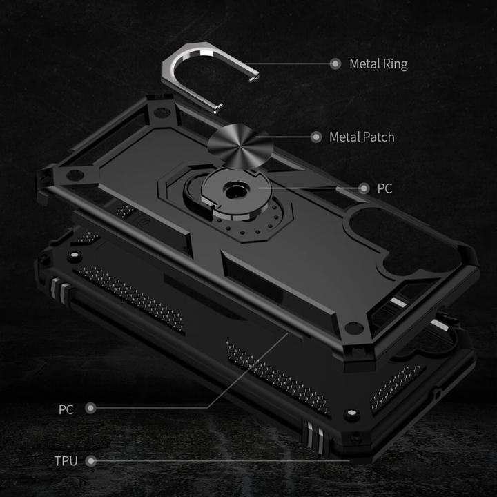 Produktbild Cover-Discount Galaxy A15 - Armor Case mit Kickstand schwarz (Samsung Galaxy A15)