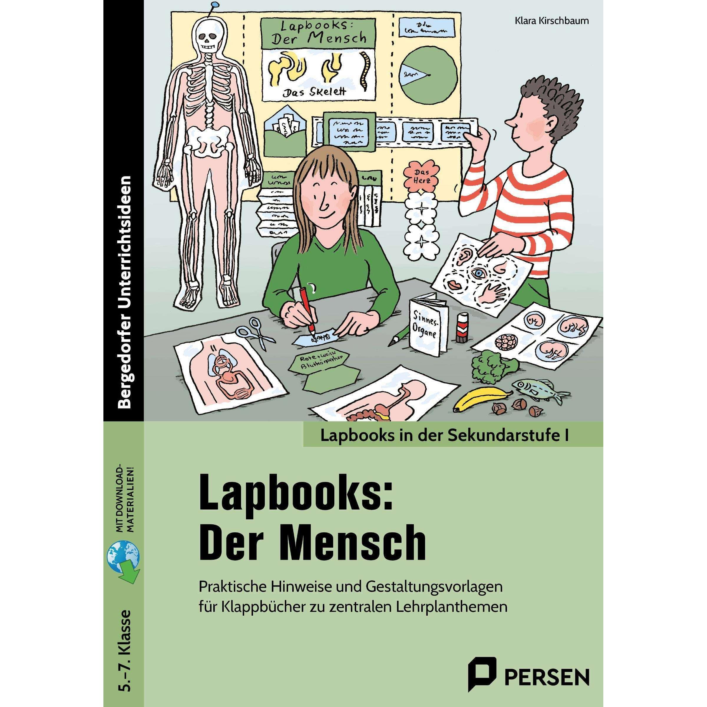Thumbnail - Kirschbaum:Lapbooks: Der Mensch, Schulbücher von Klara Kirschbaum