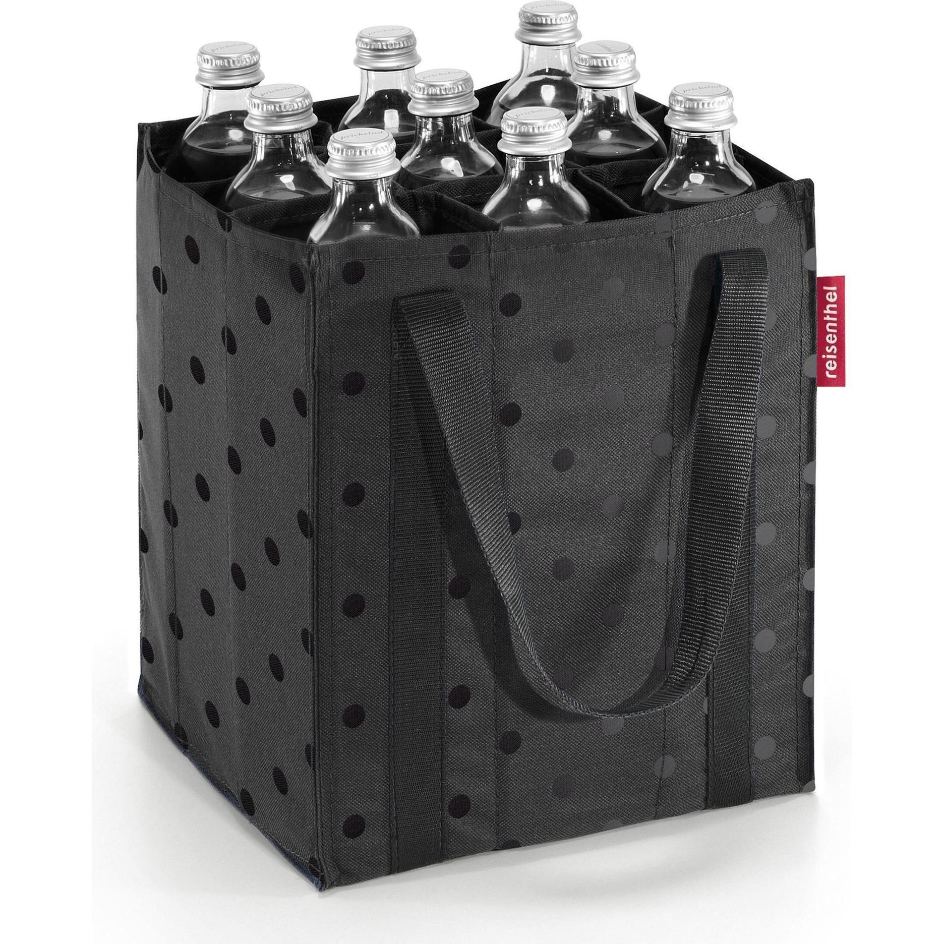 reisenthel, Einkaufshilfe, bottlebag glossy dots black, Schwarz