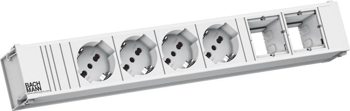 Produktbild Bachmann BACH Steckdosenleiste (4 x, CEE 7/3, GST18, Typ 13, Typ 11, CEE 7/16, 0.20 m)