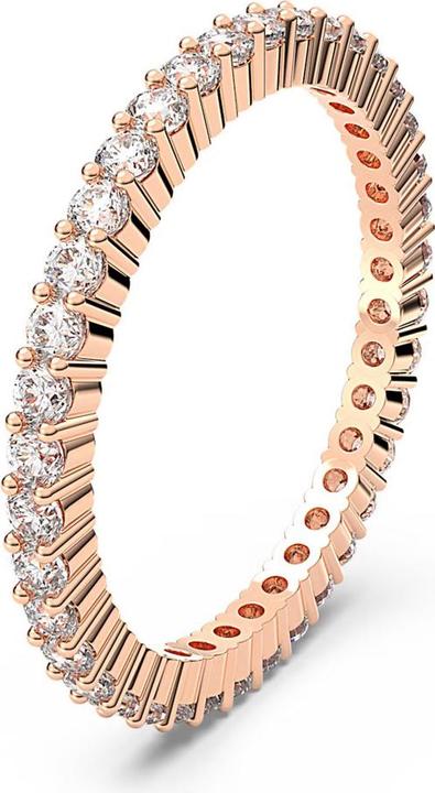 Produktbild Swarovski Vittore Ring Rundschliff Weiss Roségold (60)