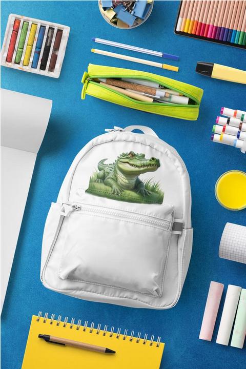 Produktbild Bügelbilder Schul & Freizeitsrucksack-Set Krokodil (15 l)