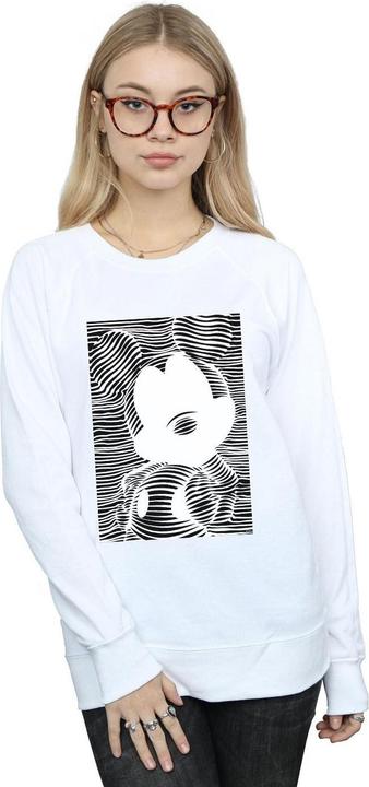 Actual product image Disney Womens/Ladies Mickey Mouse Lines Sweatshirt (S)