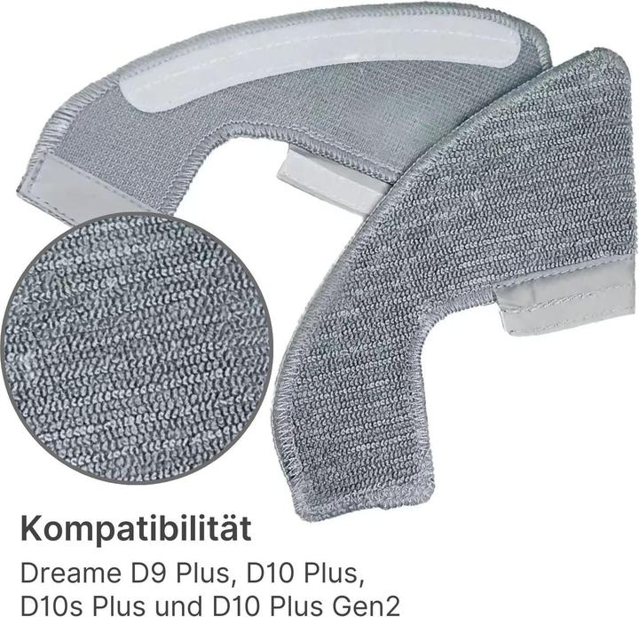 Hermex Alternatives Nasswischtuch zu Dreame D9 Plus D10 Plus D10s Plus