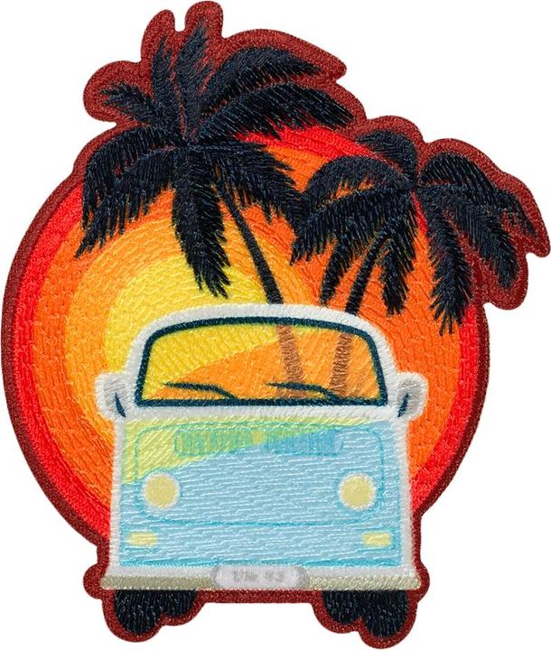 Produktbild Mono Quick Applikationen - Teens and Jeans - aufbügelbar Bus mit Palmen (1 x)