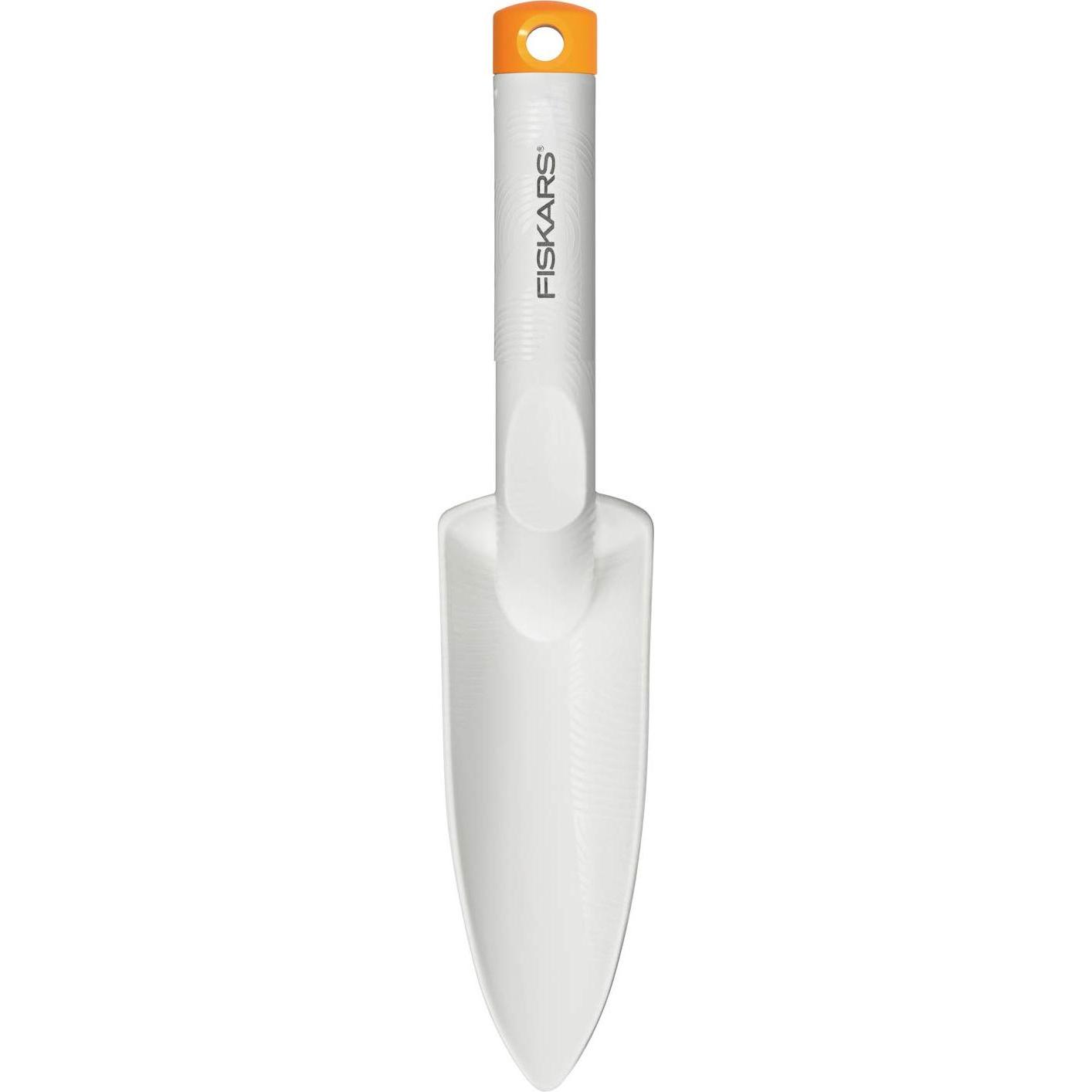 Fiskars, Gartenhandwerkzeug, Pflanzkelle zum Ein- und Umpflanzen, Länge: 29,1 cm, Weiss/Orange, FiberComp/Hochwertiger S...