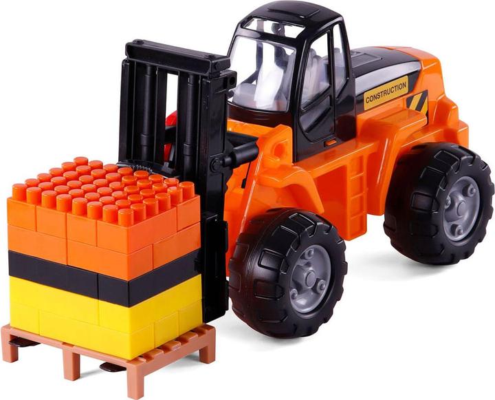 Immagine prodotto Polesie Camion Cavallino con rimorchio e carrello elevatore, scala 1: