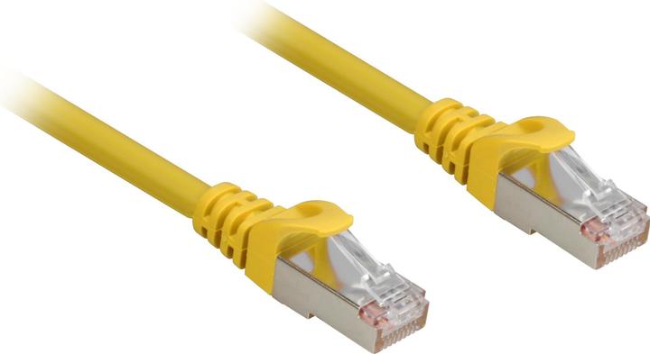 Actual product image Sharkoon network cable RJ45 CAT.6a SFTP LSOH yellow 10,0m - HalogenFree (S/FTP, CAT6a, 10 m)
