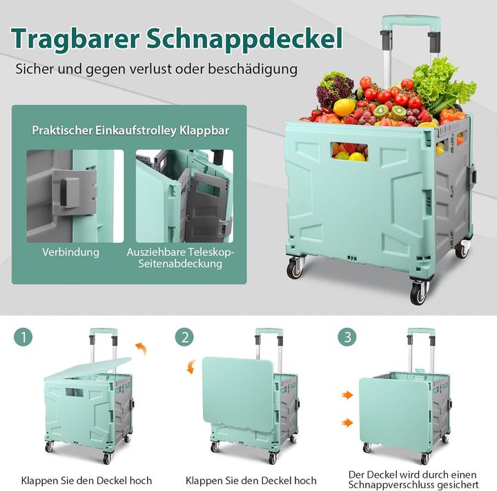 Produktbild Acelectronic Klappbarer Einkaufstrolley