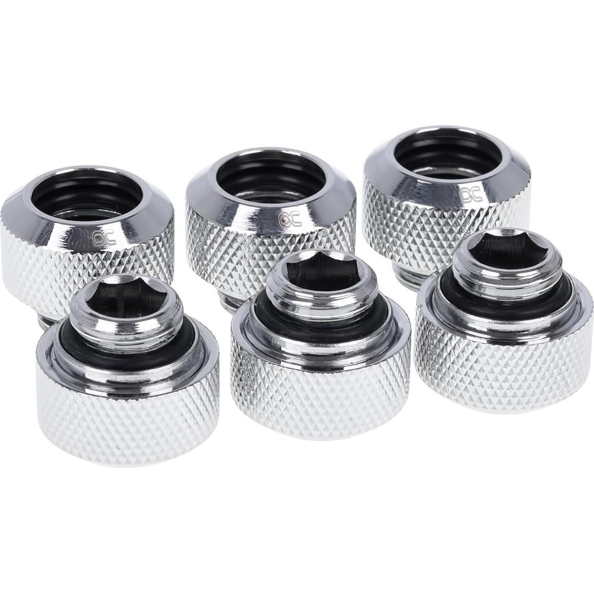 Alphacool 13mm Eiszapfen G1/4 Sixpack, Wasserkühlung Anschluss, Silber