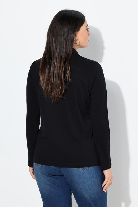 Produktbild Ulla Popken Poloshirt, Knopfleiste, Polokragen, Langarm (68)