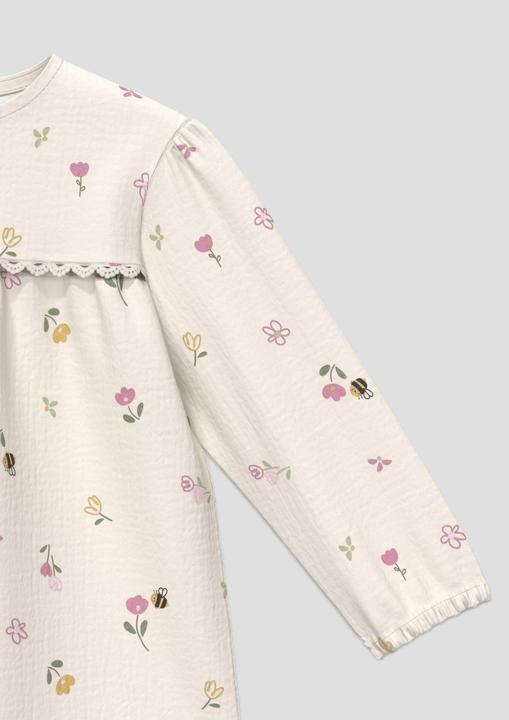 Immagine prodotto s.Oliver Double Cloth Bluse mit All-over-Print und Puffärmeln im A-Shape (92)
