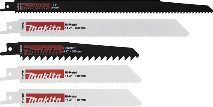 Actual product image Makita 5-piece reciprocating saw blade set Recipro saw blade set