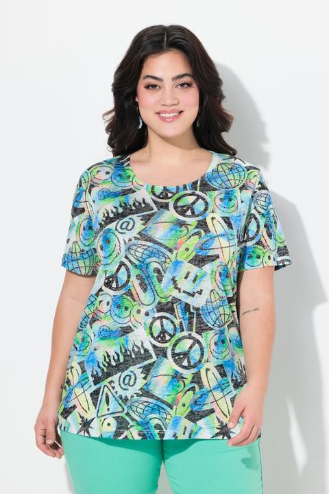 Produktbild Angel of Style T-Shirt, Komfort Fit, Smiley Print (56)