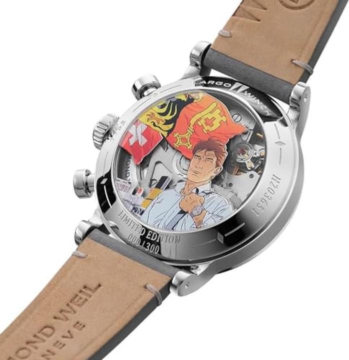 Actual product image Raymond Weil Automatic Chronograph with Luminous Hands and Leather Strap (39.50 mm)