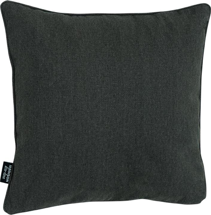 Produktbild Madison 4er-Set Deko-Kissen wasserabwesend, bequemes Outdoorkissen, dunkel grau, 50 x 50 x 10 cm (50 x 50 cm)