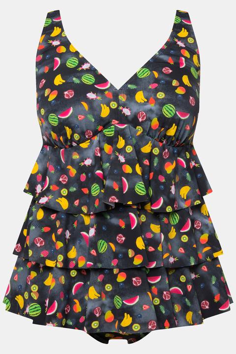 Produktbild Ulla Popken Tankini, Früchte, Softcups, Volants, recycelt (42 A)